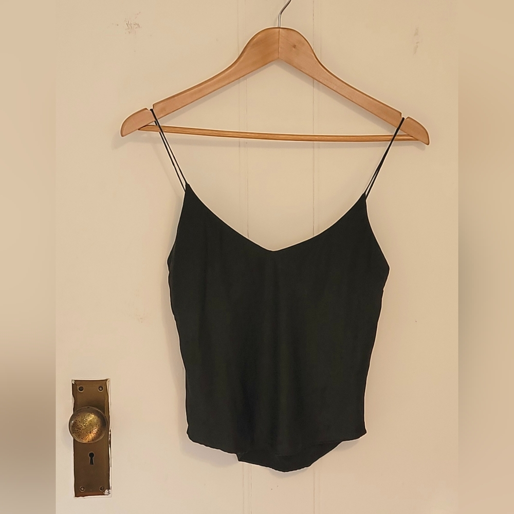 Underwritters 100% black silk camisole. Size small /petite. Excellent condition.